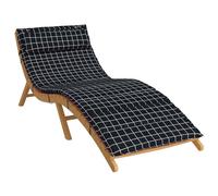 vidaXL Cojín para Tumbona de Sol Negro 178 x 60 x 4 cm Tela Oxford,