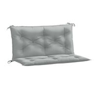vidaXL Cojines Banco jardín 2 uds Tela Gris Claro Melange 100x50x7 cm, cojín, cojín de Banco, cojín de Asiento, cojín de Exterior, cojín de Banco