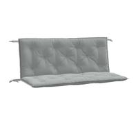 vidaXL Cojines Banco jardín 2 uds Tela Gris Claro Melange 120x50x7 cm, cojín, cojín de Banco, cojín de Asiento, cojín de Exterior, cojín de Banco