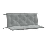 vidaXL Cojines Banco jardín 2 uds Tela Gris Claro Melange 120x50x7 cm, cojín, cojín de Banco, cojín de Asiento, cojín de Exterior, cojín de Banco