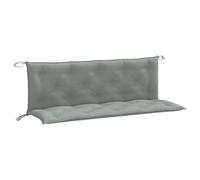 vidaXL Cojines Banco jardín 2 uds Tela Gris Claro Melange 150x50x7 cm, cojín, cojín de Banco, cojín de Asiento, cojín de Exterior, cojín de Banco