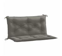 vidaXL Cojines Banco jardín 2 uds Tela Gris Oscuro Melange 100x50x7 cm, cojín, cojín de Banco, cojín de Asiento, cojín de Exterior, cojín de Banco