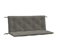 vidaXL Cojines para banco jardín 120x50x7 cm 2 uds Tela Gris oscuro Melange Exterior