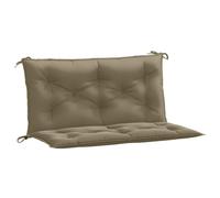 vidaXL Cojines Banco jardín 2 uds Tela Gris Taupe Melange 100x50x7 cm, cojín, cojín de Banco, cojín de Asiento, cojín de Exterior, cojín de Banco