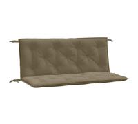 vidaXL Cojines Banco jardín 2 uds Tela Gris Taupe Melange 120x50x7 cm, cojín, cojín de Banco, cojín de Asiento, cojín de Exterior, cojín de Banco