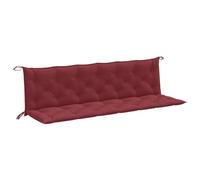 vidaXL Cojines Banco jardín 2 uds Tela Rojo Tinto Melange 200x50x7 cm, cojín, cojín de Banco, cojín de Asiento, cojín de Exterior, cojín de Banco
