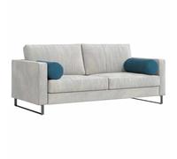 vidaXL Cojines Bolster 2 pcs Azul Ø 25 x 70 cm Tela de Pana