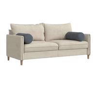 vidaXL Cojines Bolster 2 pcs Gris Oscuro Ø 25 x 70 cm Tela de Pana, Sofá, Almohadas cilíndricas, Fundas Removibles, Textiles para el hogar, Cojines acogedores, decoración Elegante