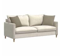 vidaXL Cojines de sofá 2 pcs Taupé 45 x 45 cm Tela