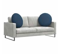 vidaXL Cojines para Asiento 2 pcs Azul Ø80 x 29 cm Tela, Salón, Cojines Modernos para Sentarse, Fundas extraíbles, Suaves y versátiles, decoración del hogar