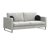 vidaXL Cojines para Asiento 2 pcs Negro Ø30 x 13 cm Tela, Salón, Cojines Modernos para Sentarse, Fundas extraíbles, Suaves y versátiles, decoración del hogar