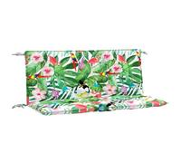 vidaXL Cojines para Banco de jardín 2 uds Tela Multicolor 120x50x7 cm