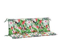 vidaXL Cojines para Banco de jardín 2 uds Tela Multicolor 150x50x7 cm