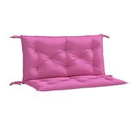vidaXL Cojines para Banco de jardín 2 uds Tela Rosa 100x50x7 cm, cojín, cojín de Banco, cojín de Asiento, cojín de Exterior, cojín de Banco