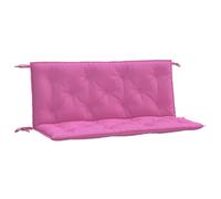 vidaXL Cojines para Banco de jardín 2 uds Tela Rosa 120x50x7 cm, cojín, cojín de Banco, cojín de Asiento, cojín de Exterior, cojín de Banco