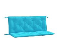 vidaXL Cojines para Banco de jardín 2 uds Tela Turquesa 120x50x7 cm