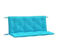 vidaXL Cojines para Banco de jardín 2 uds Tela Turquesa 120x50x7 cm, cojín, cojín de Banco, cojín de Asiento, cojín de Exterior, cojín de Banco