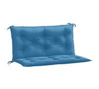 vidaXL Cojines para Banco jardín 2 uds Tela Azul Melange 100x50x7 cm, cojín, cojín de Banco, cojín de Asiento, cojín de Exterior, cojín de Banco
