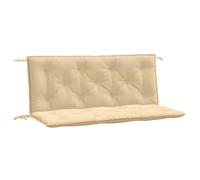 vidaXL Cojines para Banco jardín 2 uds Tela Beige Melange 120x50x7 cm, cojín, cojín de Banco, cojín de Asiento, cojín de Exterior, cojín de Banco