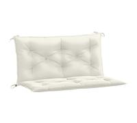 vidaXL Cojines para Banco jardín 2 uds Tela Crema Melange 100x50x7 cm, cojín, cojín de Banco, cojín de Asiento, cojín de Exterior, cojín de Banco