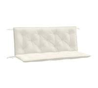 vidaXL Cojines para banco de jardín 120x50x7 cm Tela crema melange exterior 2 uds
