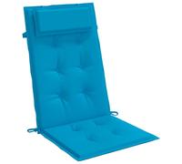 vidaXL Cojines para Silla con Respaldo Alto (6 Unidades) - Tela Oxford Azul Claro - Relleno de Fibra de Espuma Ultra Suave - Diseρo Antideslizant