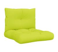 vidaXL Cojines para sofá de palets 2 Unidades Tela Verde Claro