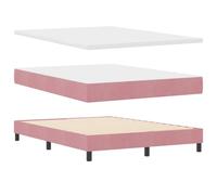 vidaXL Colchón de Cama de Resortes Independientes de Terciopelo 160X200 cm | Soporte Medio Firme para un Sueño Lujoso con Espuma Transpirable Ideal para Dormitorio y Habitación de Huéspedes Protector