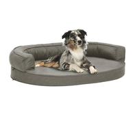 Vidaxl colchón de cama ergonómico gris para perros