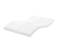 vidaXL Colchón de Espuma de 7 Zonas dureza 20 ILD Blanco 120x220 cm