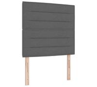 vidaXL Colchón de muelles ensacados con Funda con Cremallera de 100 x 200 cm en Tela Gris Oscuro. Muy Duradero y cómodo, con Espuma Que Ofrece un Soporte Medio Duro. Ideal para dormitorios y solucion