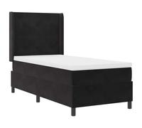 vidaXL Colchón de muelles ensacados con Funda con Cremallera de Terciopelo 100X200X20 cm Soporte Medio Duro Ideal para dormitorios y Camas de Invitados Protector Almohadilla de Espuma Muebles para do
