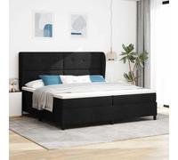 vidaXL Colchón de muelles ensacados con Funda de Cremallera, 100 x 200 cm, Tela Negra. Duradero, cómodo y con Espuma. Soporte Medio-Duro, Ideal para Dormir en tu habitación Camas Mode