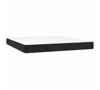 vidaXL Colchón de muelles ensacados Terciopelo Negro 160x220x20 cm, colchón, colchón de Cama, colchón de somier, Muebles de Dormitorio