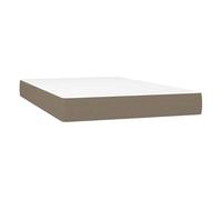 Vidaxl colchón de muelles ensacados tela gris taupe 160x200x20 cm
