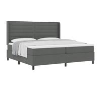 vidaXL Colchón de resortes Pocket Gris Oscuro 100 x 200 cm con Funda de Tela con Cremallera, Soporte Medio Duro, Dormir. Mobiliario Moderno para tu Dormitorio, una opción cómoda para t