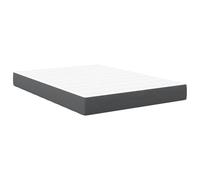 vidaXL Colchón de resortes Pocket Gris Oscuro Medio 140x190x20 cm Tela