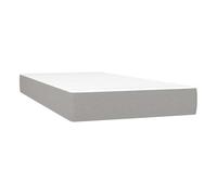 vidaXL Colchón muelles ensacados para niños Firmeza Media Tela Gris Claro 80x160 cm, colchón, colchón de Cama, colchón de muelles ensacados, Muebles de Dormitorio