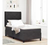 vidaXL Colchón Pocket 100X200 cm Terciopelo Espuma Suave con Funda de Cremallera Individual para Comodidad Esencial en el Dormitorio Protector Topper Muebles Adultos