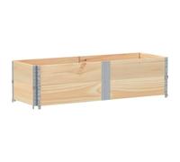 vidaXL Collar de Palet Collarín Arriate Jardinera Caja Jardín Madera Maciza Pino