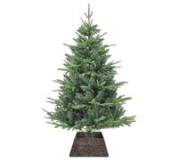 vidaXL Collar para árbol de Navidad Cuadrado Negro 50 x 50 x 25 cm