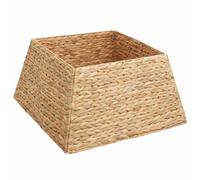 vidaXL Collar para árbol de Navidad Marrón 50 x 50 x 25 cm, Sala de Estar, decoración Moderna, Falda de árbol Cuadrada, Adorno Duradero, Base Decorativa, Collar Festivo