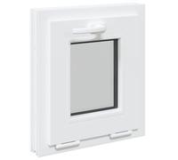 vidaXL Color interno de ventana de sótano blanco RISOR 40 x 45 cm