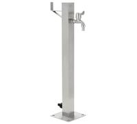 vidaXL Columna Agua para Jardín Acero Inoxidable Cuadrada 65 cm Fuente Patio