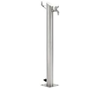 vidaXL Columna Agua para Jardín Acero Inoxidable Redonda 95 cm Fuente Patio