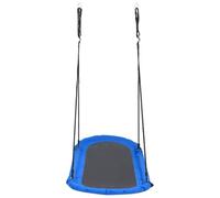 vidaXL Columpio Nido con Banderines Niños Juguete Infantil Asiento del Árbol Jardín Patio Terraza Balcón Exterior Diversión 165x70 cm