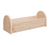 vidaXL Comedero de heno para conejos madera maciza abeto 28x10x10 cm