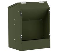 vidaXL Comedero para Conejos Verde Oliva 64.5 x 25.5 x 45.5 cm, Jardín y Terraza, diseño Moderno, Materiales duraderos, para Vivir al Aire Libre, Elementos Beige de Estilo contemporáneo