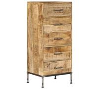 vidaXL Cómoda 45x35x106 cm Aparador Consola Hogar Salón Madera Mango Maciza
