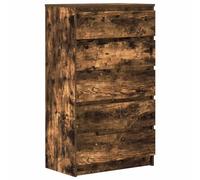 vidaXL Cómoda de Madera contrachapada Roble Ahumado 60x36x103 cm